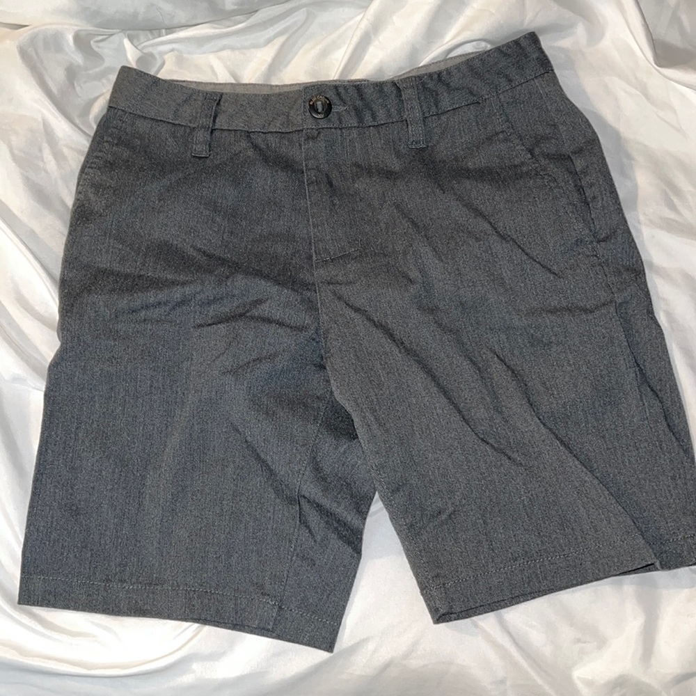 BLUE CROWN Slim Gray Mens Chino Shorts